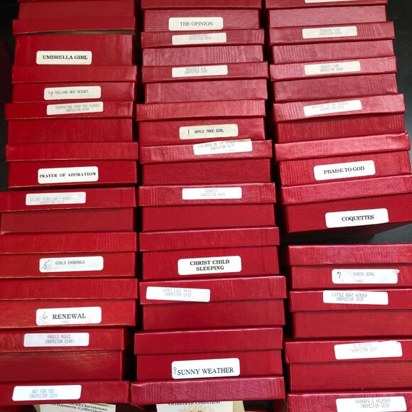 Vintage Set of 36 Hummel Gold Christmas Ornament Collection ARS Switzerland - Picture 4 of 6